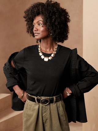 MALIBU SLUB T-SHIRT | Banana Republic Factory