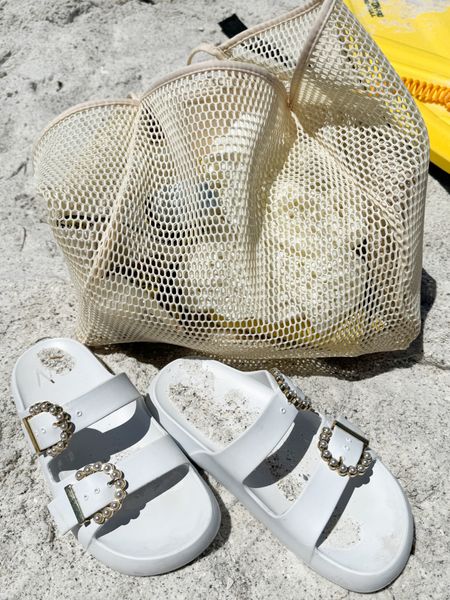$13.99 Amazon bag & sale sandals. 

#LTKswim #LTKtravel #LTKsalealert