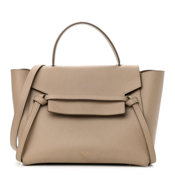 CELINE Grained Calfskin Mini Belt Bag Light Taupe | FASHIONPHILE | Fashionphile