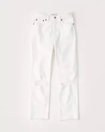 Ultra High Rise Ankle Straight Jeans | Abercrombie & Fitch US & UK