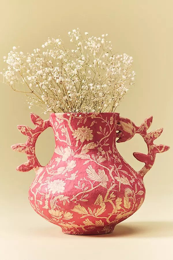 Blossom Mâché Vase | Anthropologie (US)