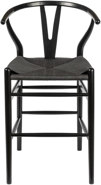 Inmod Wishbone Counter Stool, Black/White | Amazon (US)