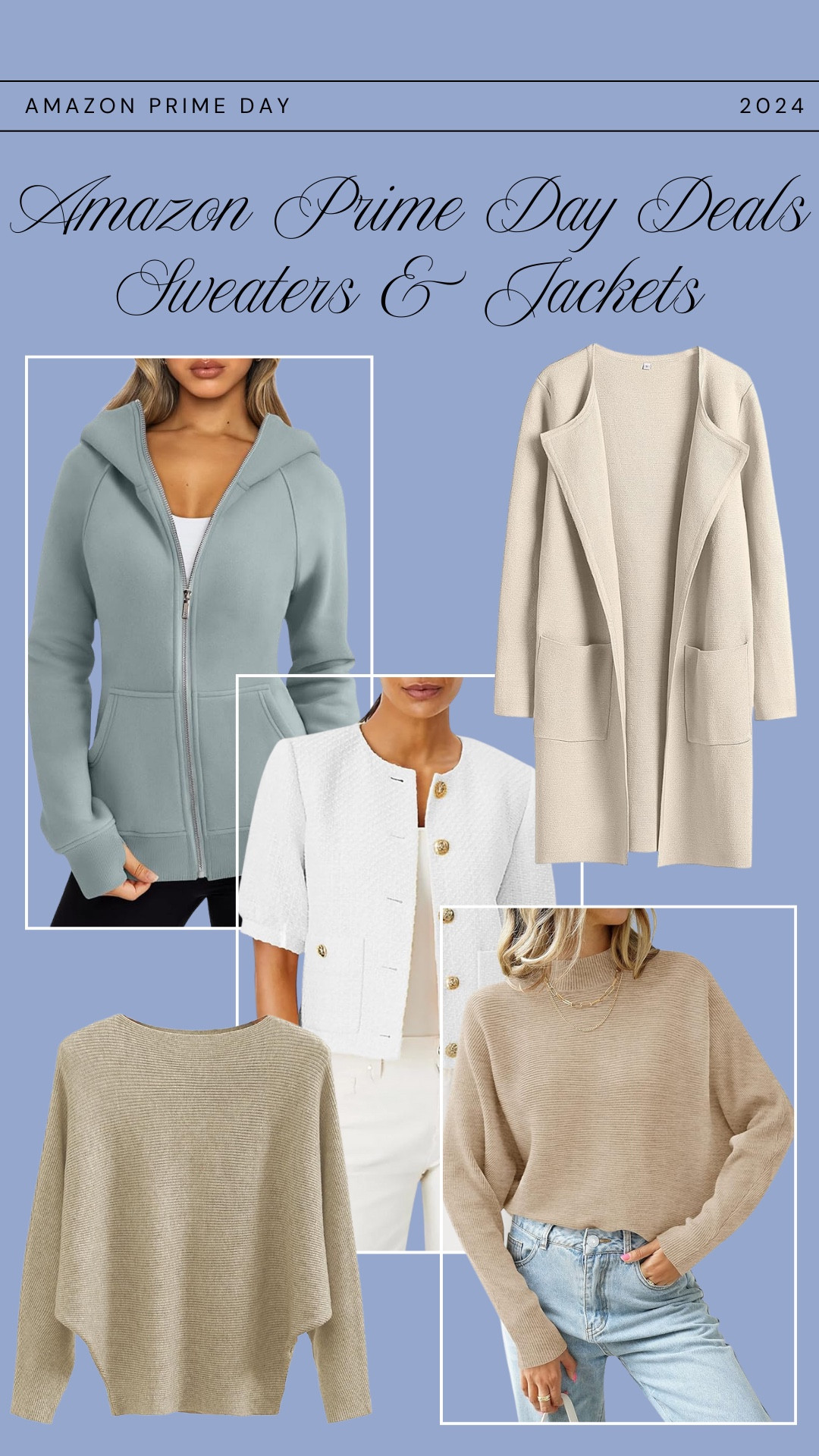 I cannot resist a good jacket or sweater! These are some of my favorite on during Amazon Prime Day!

Fit4Janine, Amazon Prime Day

#LTKStyleTip #LTKxPrimeDay #LTKSeasonal