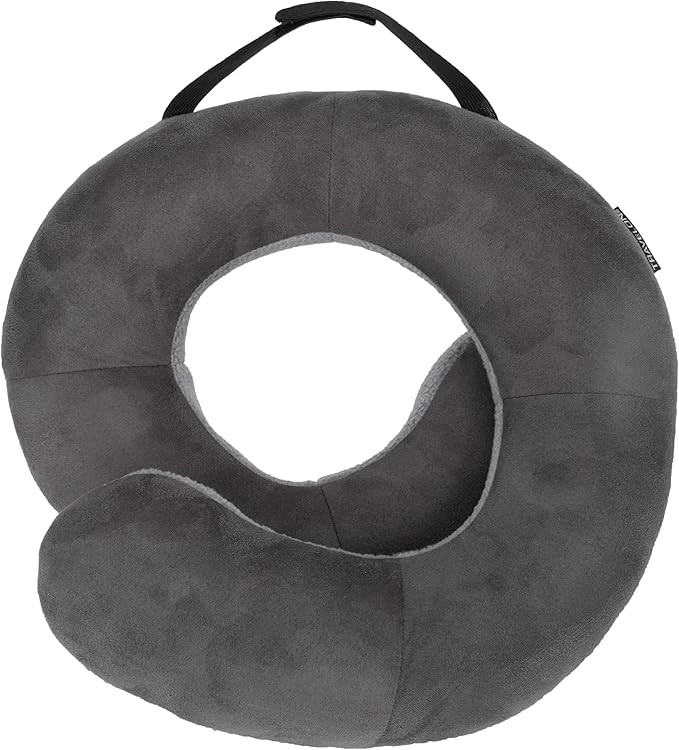 Travelon Deluxe Wrap N' Rest Pillow, Dark Gray/Light Gray, One Size | Amazon (US)