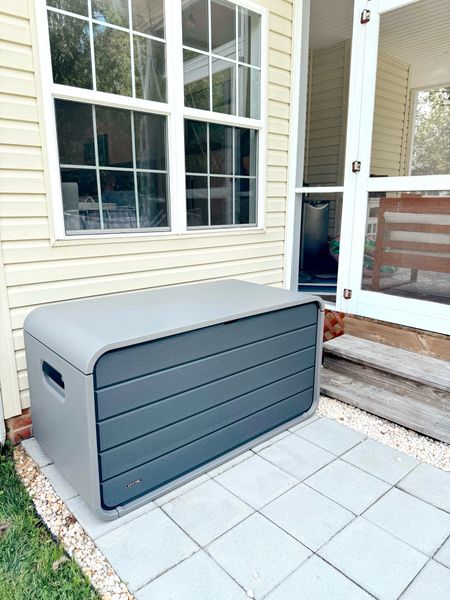Deck box to hold pool toys 💦

Outdoor patio, backyard, organization 

#LTKHome #LTKStyleTip #LTKSeasonal