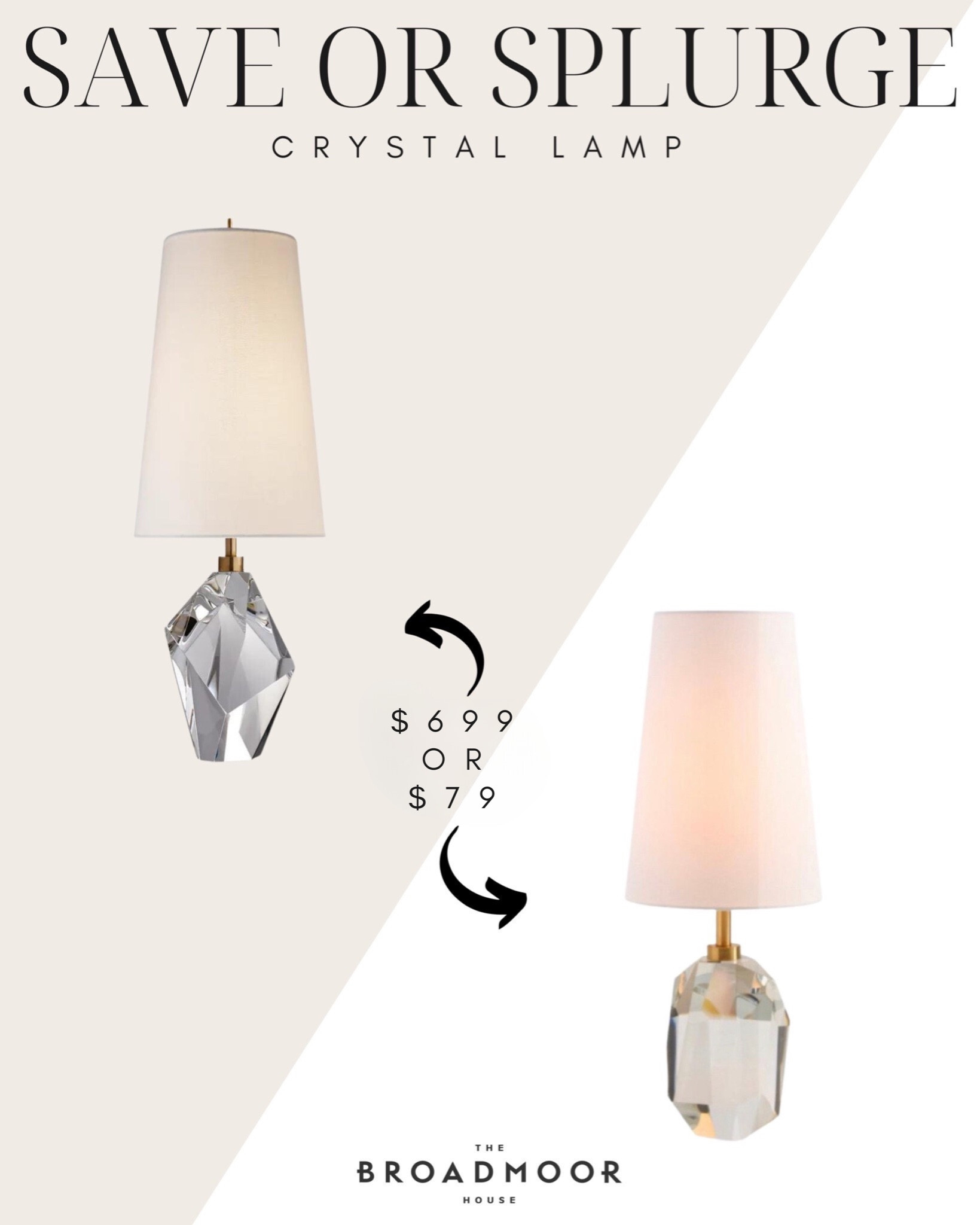 This is such a look for less!! I can’t believe the price on this lamp!! Looks a lot like the one I have too! 

Look for less, designer inspired, homegoods, visual comfort, lamp, lighting, crystal lamp, living room, bedroom, home decor, entryway

#LTKhome #LTKFind #LTKstyletip