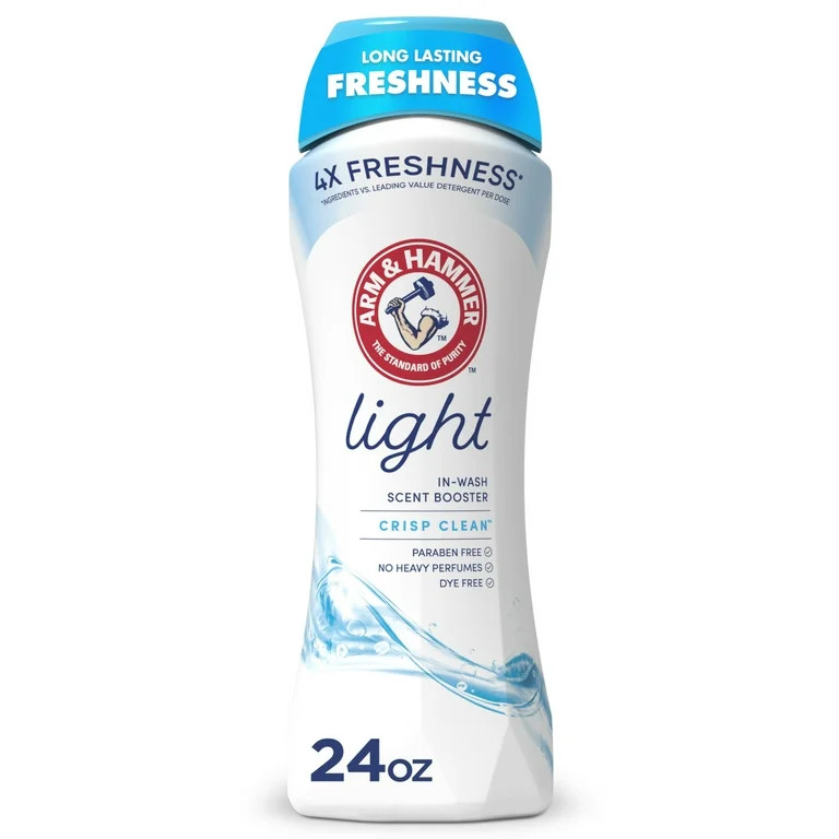 ARM & HAMMER Light In-Wash Scent Booster, Laundry Scent Booster Crisp Clean scent, 24 Oz | Walmart (US)
