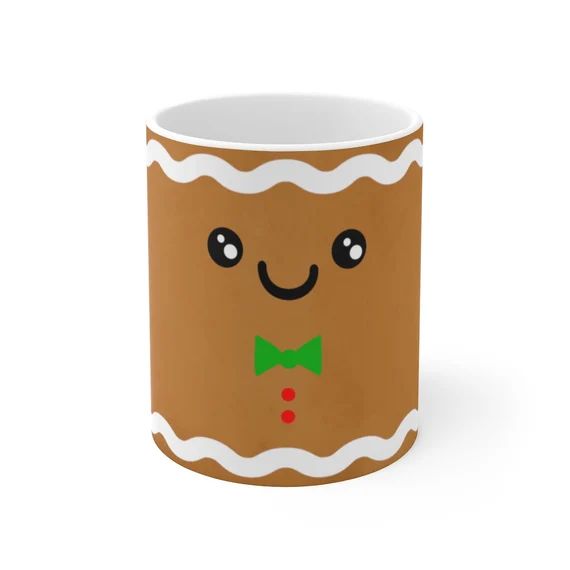 Christmas Gingerbread Man Mug, Gingerbread Man Cup, Christmas Mugs, Christmas Eve Present, Christ... | Etsy (US)