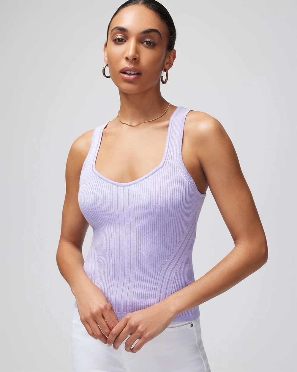 Ribbed Sweater Tank | White House Black Market