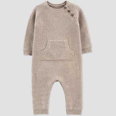 Baby Knit Sweater Jumpsuit - Just One You® made by carter's Beige | Target