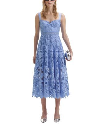 Lace Bustier Midi Dress | Bloomingdale's (US)