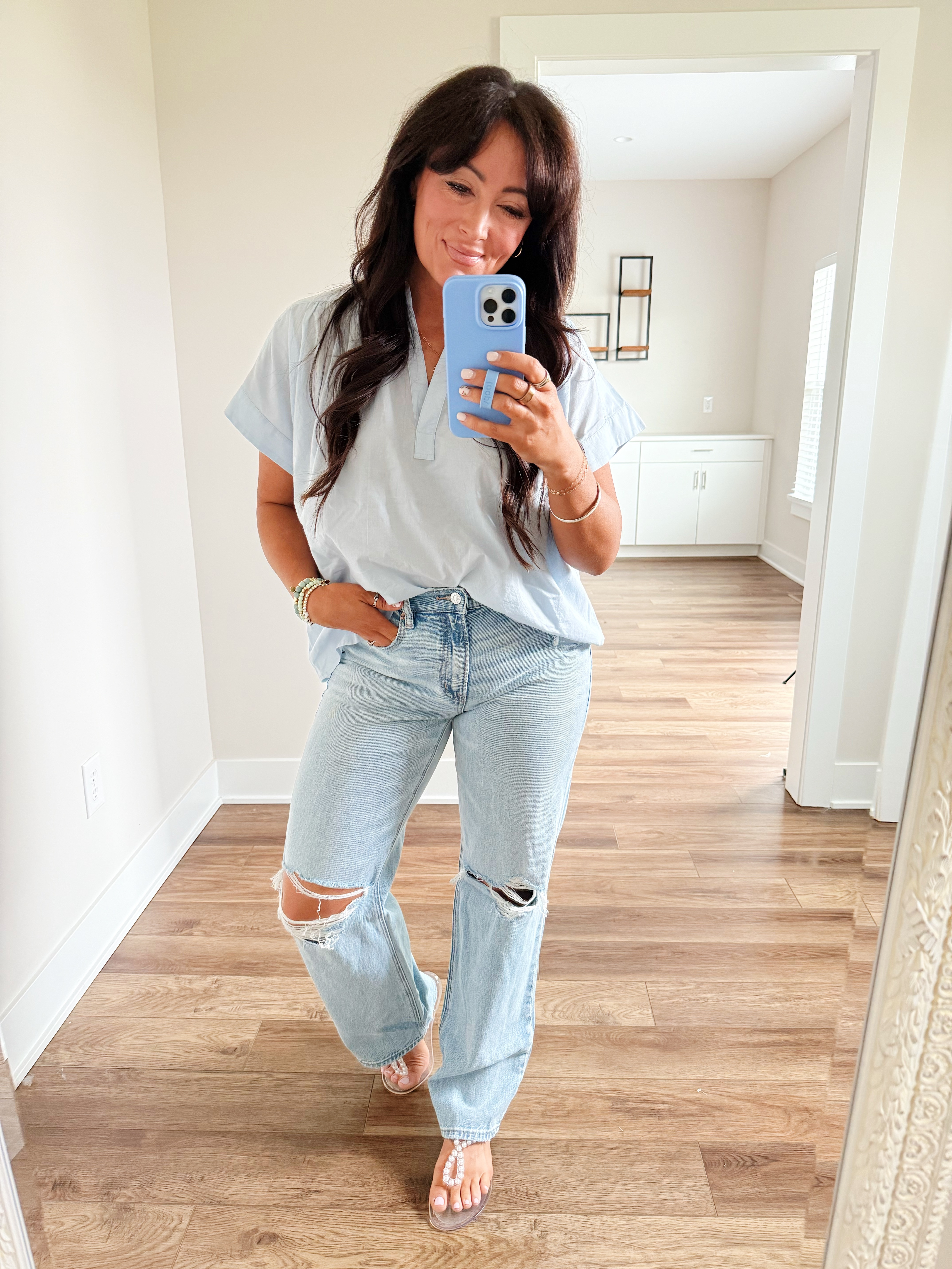 TARGET TUESDAY 🎯 
• medium top, could have done a small  
• size 6 regular length denim - I’m 5’4
• sandals true to size 


#LTKStyleTip #LTKSeasonal #LTKFindsUnder50