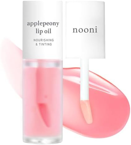 NOONI Korean Lip Oil - Applepeony | Long-Lasting, Moisturizing, Plumping, Revitalizing for Dry Li... | Amazon (US)
