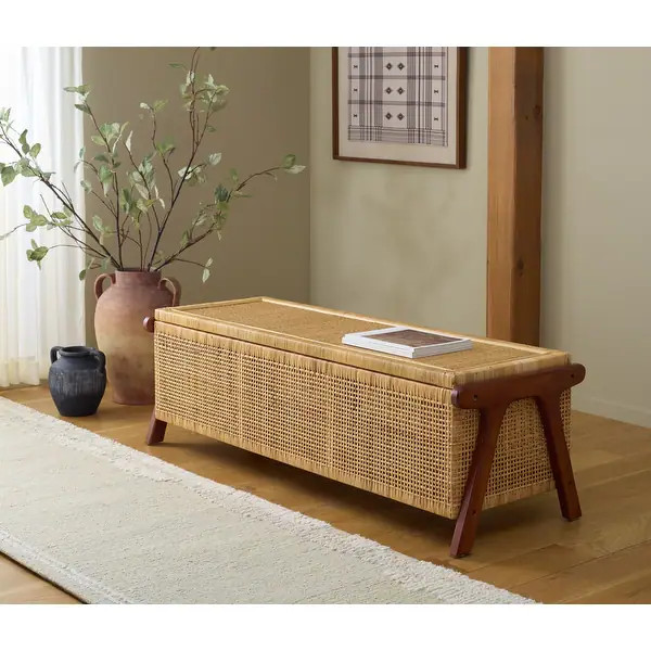 SAFAVIEH Couture Irena Storage Trunk - 53"W x 18"D x 17"H | Bed Bath & Beyond