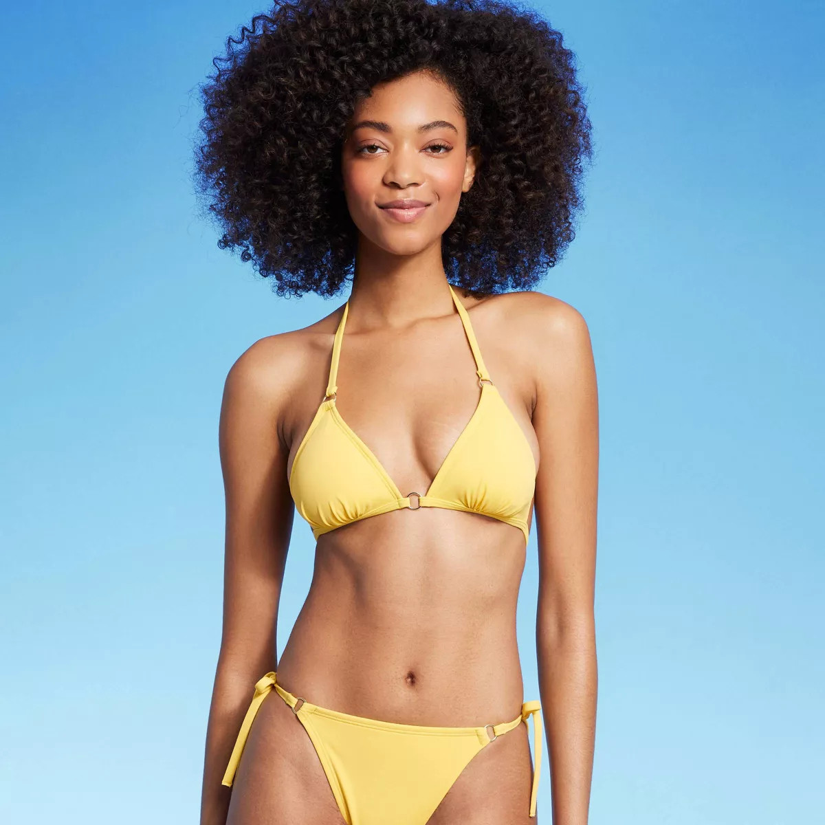 Women's Ring Front Triangle Bikini Top - Shade & Shore™ | Target
