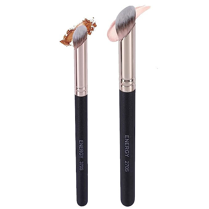 ENERGY Foundation Brushes Set - Angled Foundation Brush & Mini Concealer Blending Brush Premium S... | Amazon (US)