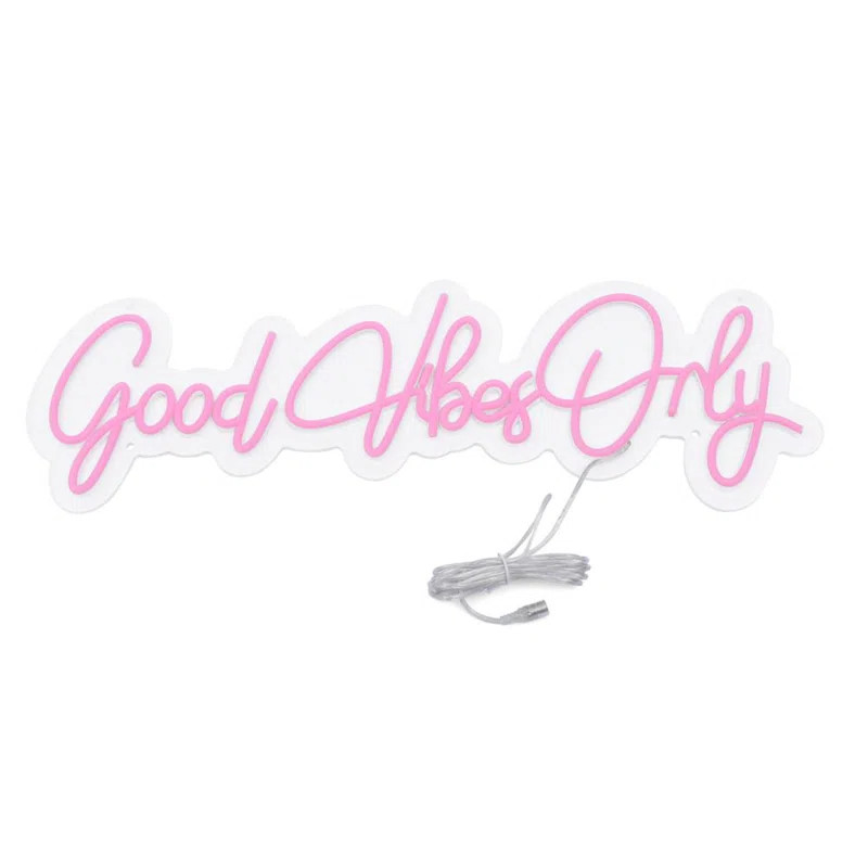 Good Vibes Only LED Custom Neon Sign Home Decor LED Neon Light Personalized Logo | Wayfair North America