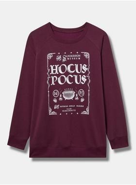 Hocus Pocus Classic Cozy Fleece Raglan Sweatshirt | Torrid (US & Canada)