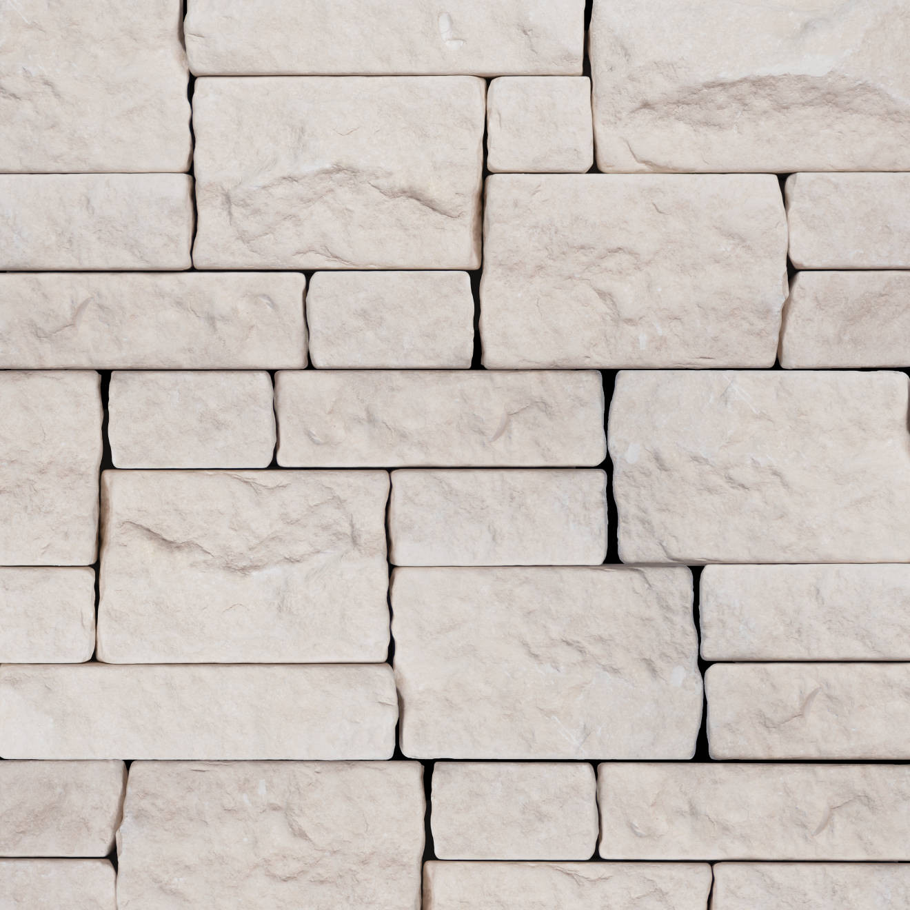 Tumbled Ledger 8" x 22" Limestone Wired Mesh in Light Beige | Bedrosians Tile and Stone