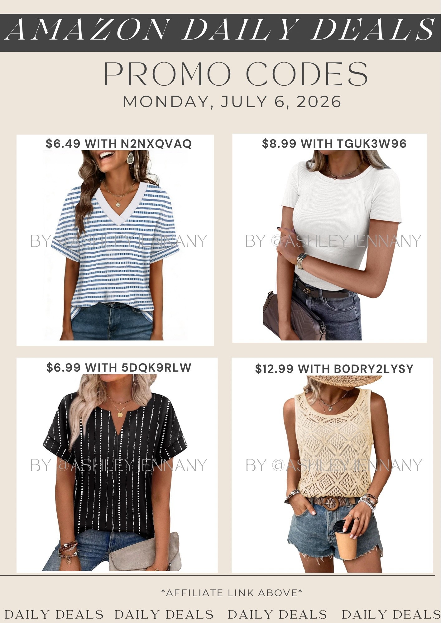 Amazon deals

#LTKSaleAlert #LTKMidsize #LTKootd