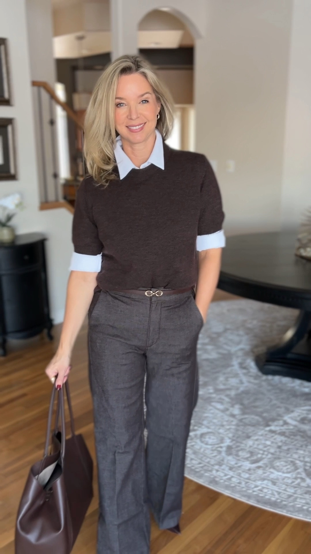 Putting together a work wardrobe can be daunting. You want some variety but you don’t want to spend a fortune on an entirely new wardrobe! 

This is my mini capsule wardrobe in browns and whites 🤎🤍
I don’t even know if I got all possible outfits… I started to lose track! 
 
I used a white button up shirt, leopard skirt that could be worn as a midi or a maxi, brown denim jeans, a white scuba jacket, 2 different single breasted brown blazers, short sleeve brown sweater, a silk lace cami, a silk skirt and brown dress pants 

#LTKWorkwear #LTKSeasonal #LTKdayinmylife