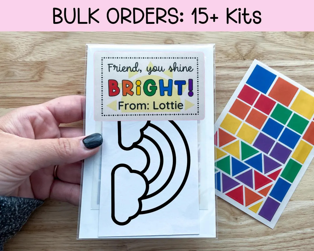 MINI Valentines Day Cards for Kids, Bulk Class Valentines Favors for Preschool Valentines Day Act... | Etsy (US)