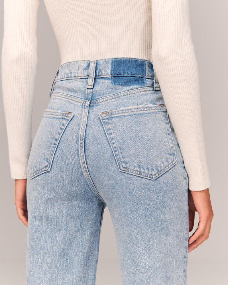 Women's Ultra High Rise 90s Straight Jean | Women's Bottoms | Abercrombie.com | Abercrombie & Fitch (US)
