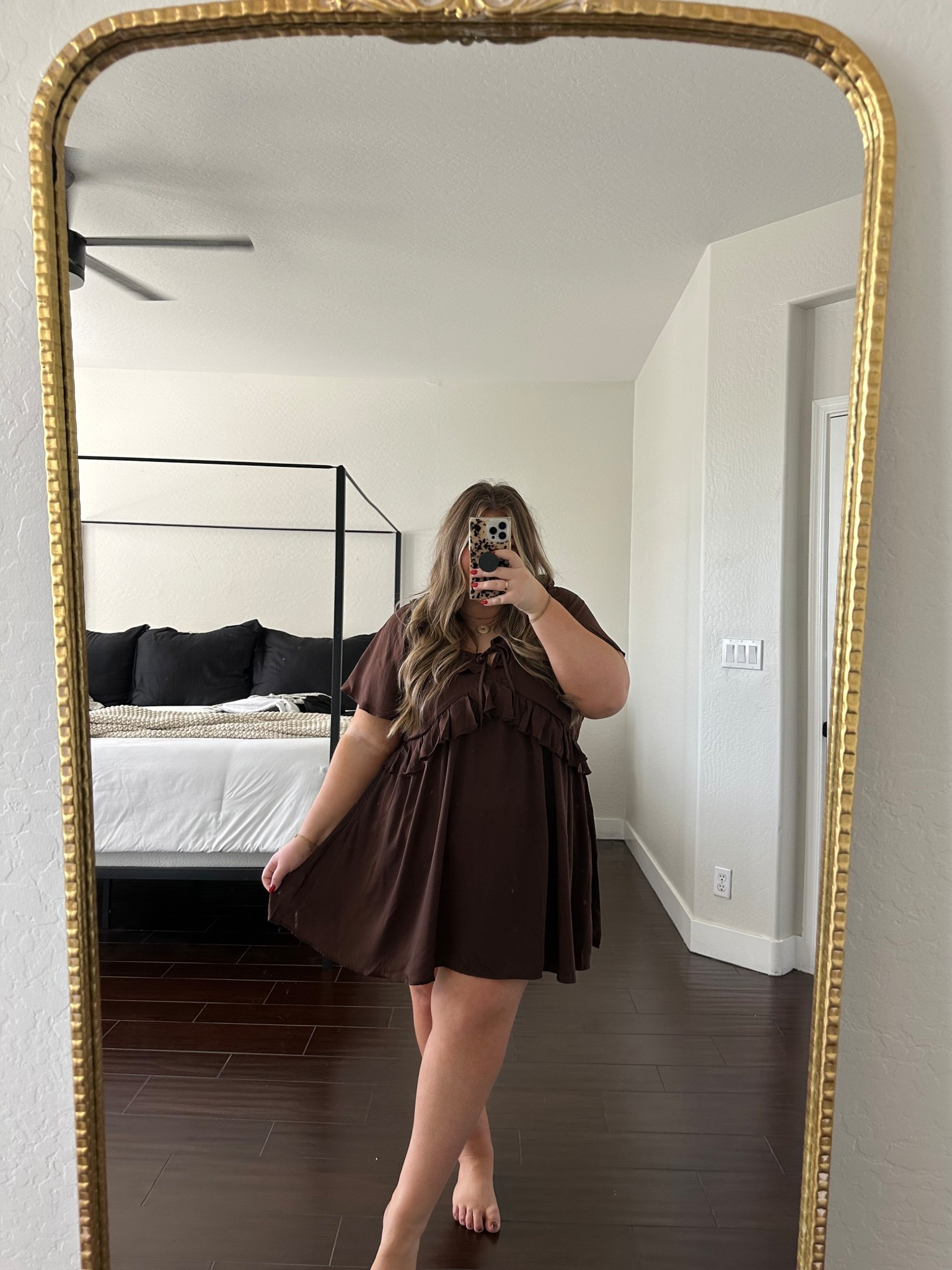 dress is under $10! 🤎 i’m wearing the xl petite!

#LTKFindsUnder50 #LTKPlusSize #LTKMidsize