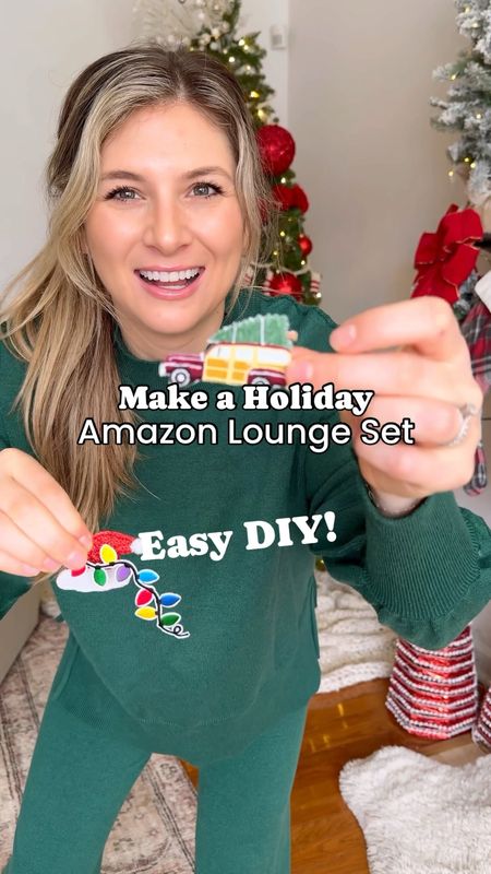 Easy Christmas outfit with an Amazon lounge set! Kelly
Green sweater set! 

Comment “link” for the exact Amazon lounge set and fun iron on patches!! Adding even more options to my storefront too! This set is soooo comfy and love how it’s a longer sweater - it’s giving free people vibes! 

#amazonset #amazonfashion #christmasdiy #christmasoutfit #loungewearset Amazon loungewear, Amazon fashion, Amazon winter fashion, Amazon matching set, Christmas outfit, Christmas style, Christmas sweater, diy Christmas outfit, diy Christmas, Amazon holiday, Christmas ideas, Amazon outfit, green outfit, Christmas diy, free people style, free people for less



#LTKHoliday #LTKfindsunder50 #LTKSeasonal