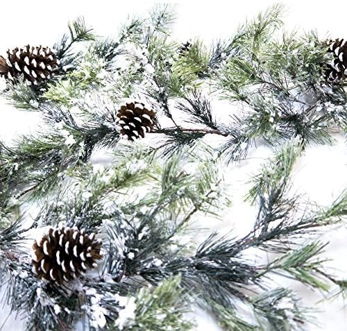 CraftMore Snowville Pine Christmas Garland, 72 Inch | Amazon (US)