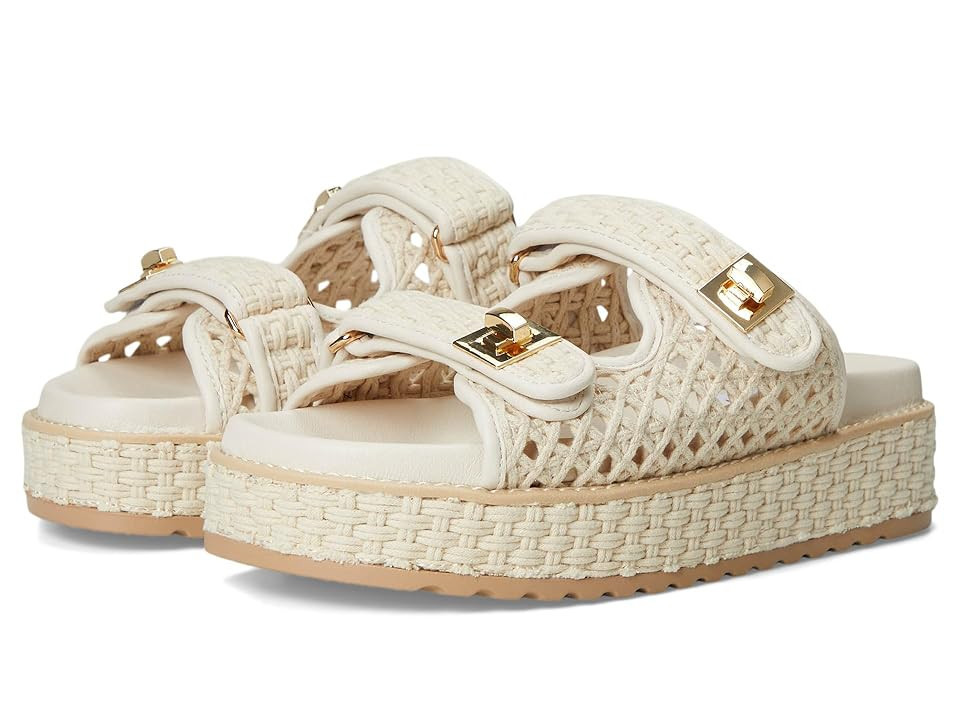 Steve Madden Bigschmona Women's Sandals Bone : 5.5 M, Rubber/Suede | Zappos