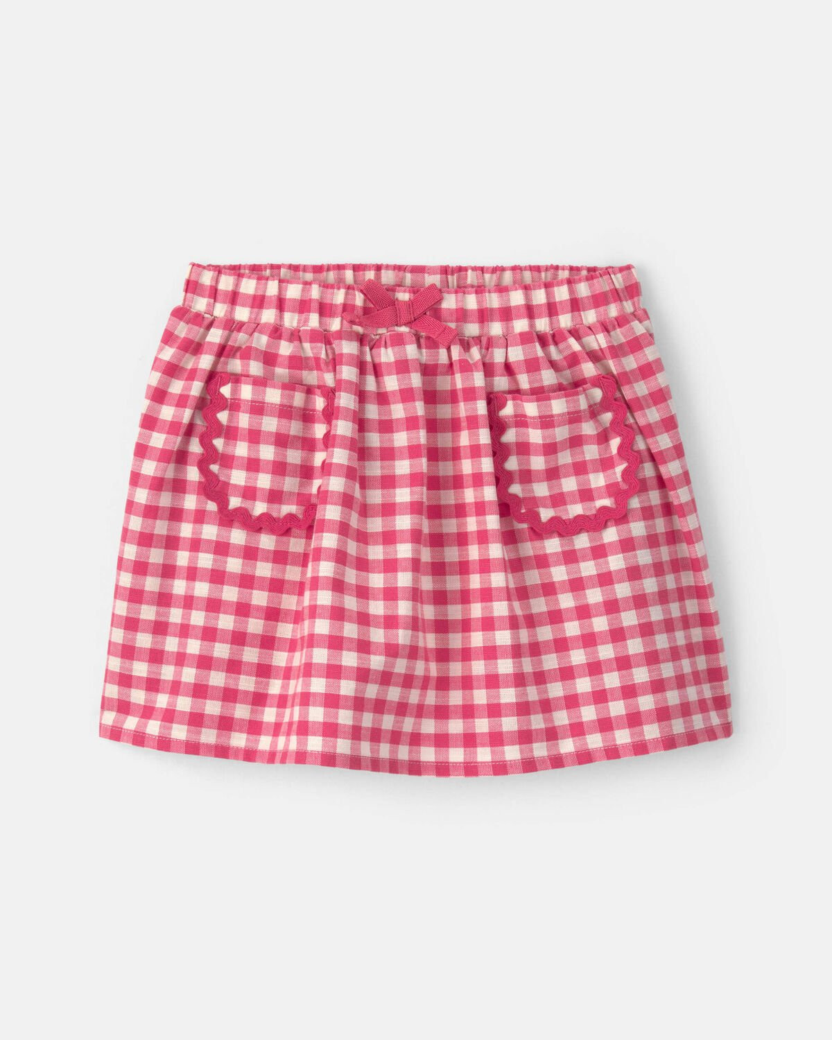 Toddler Girl Gingham Skort - Red | Carter's Inc