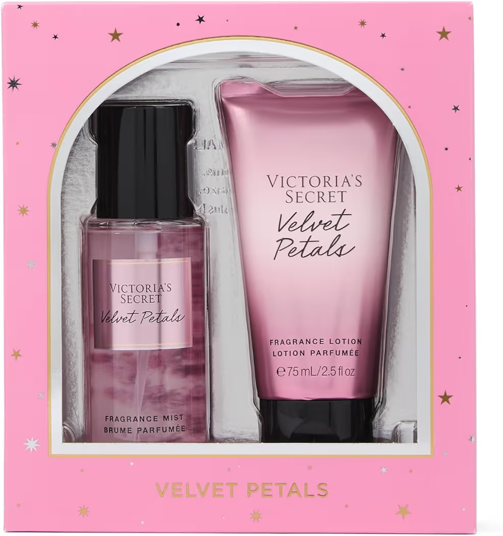 Victoria's Secret Velvet Petals 2 Piece Mini Mist & Lotion Gift Set | Amazon (US)