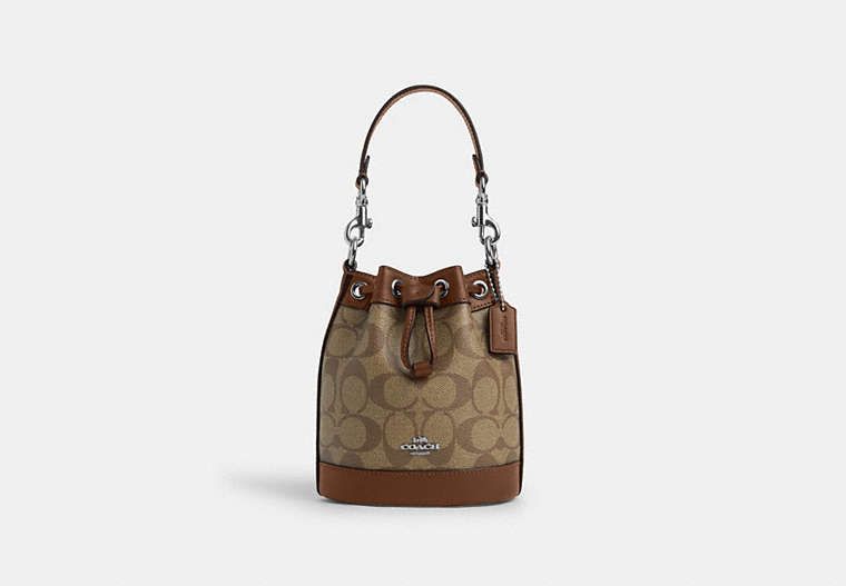 Mini Bucket Bag In Signature Canvas | Coach Outlet