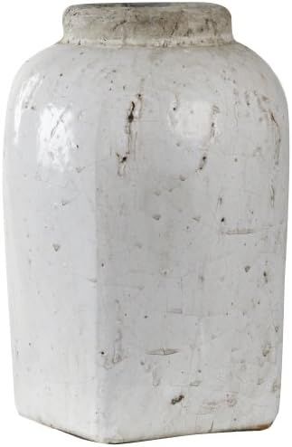 Zentique Tall Jar, Large, White | Amazon (US)