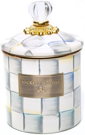 MACKENZIE-CHILDS Small Enamel Canister, Kitchen Storage Container for Flour and Sugar, 1.13 Liter... | Amazon (US)