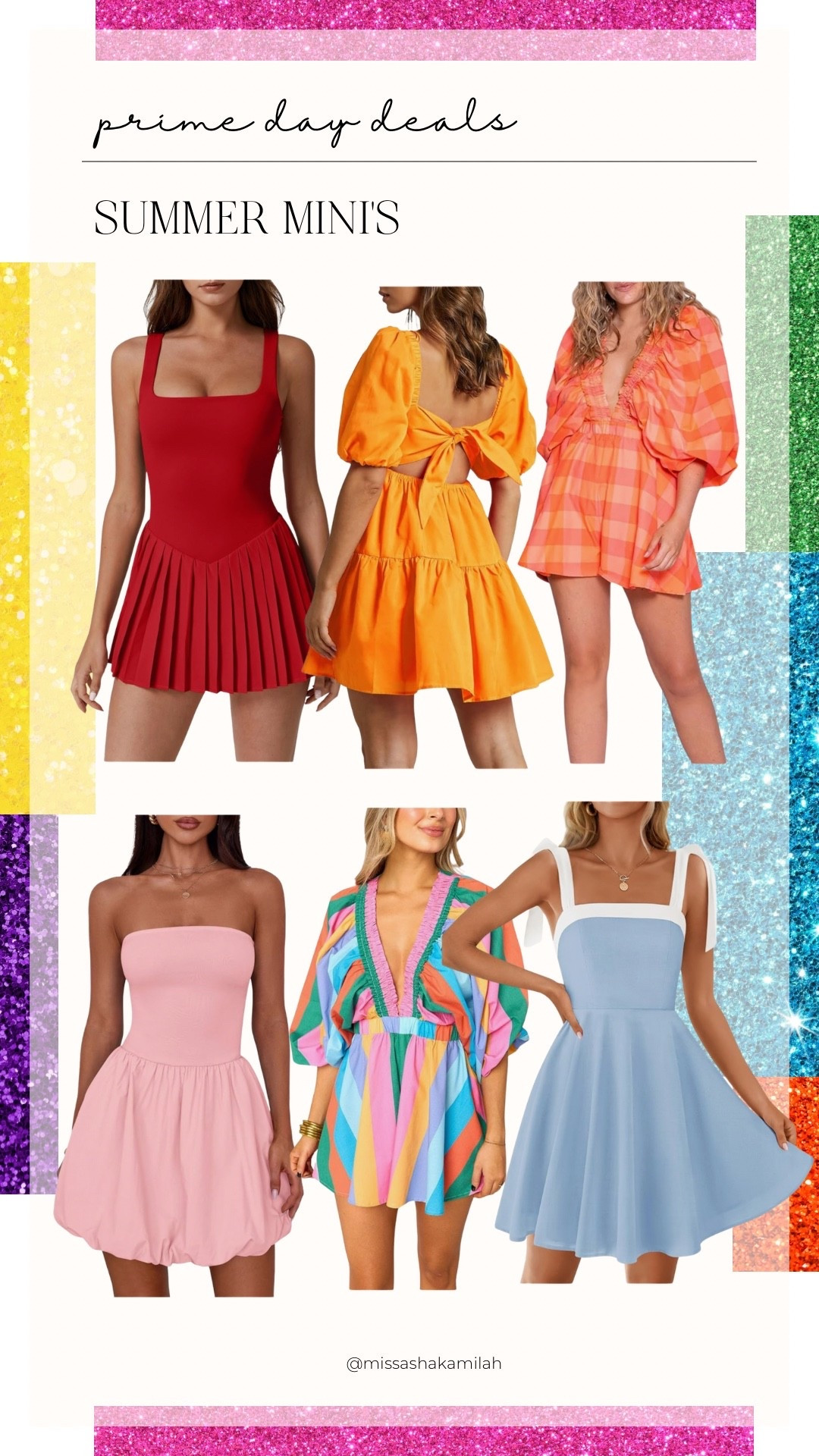 PRIME DAY DEALS: colorful mini dresses/rompers for summer✨

#LTKSeasonal #LTKStyleTip