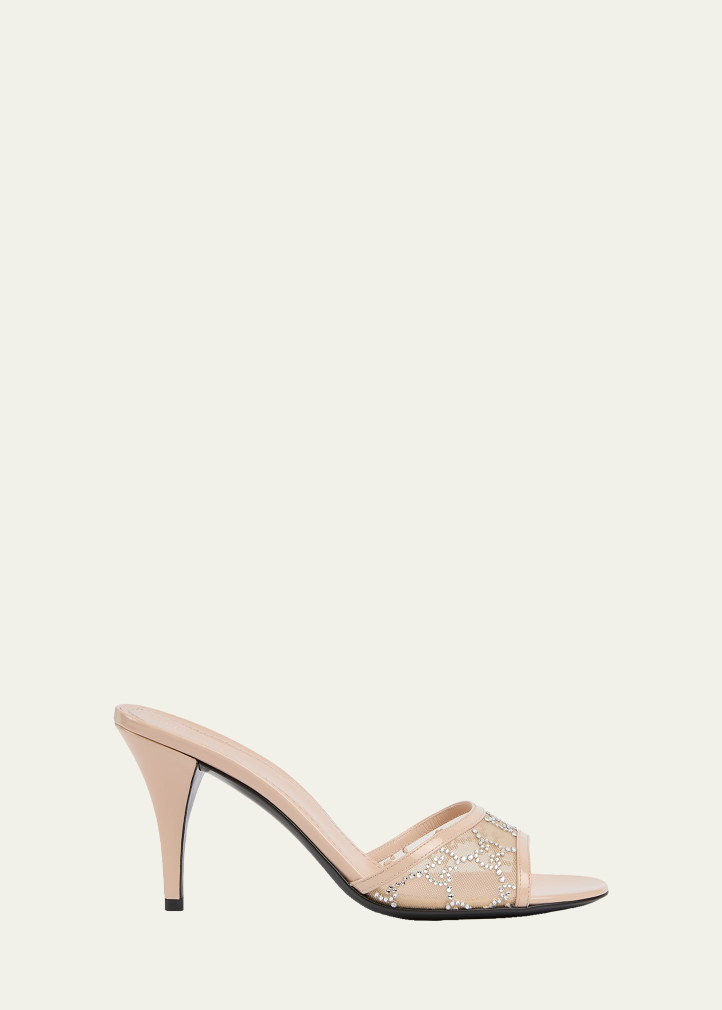 Gucci Erin Jeweled Leather Stiletto Sandals | Bergdorf Goodman