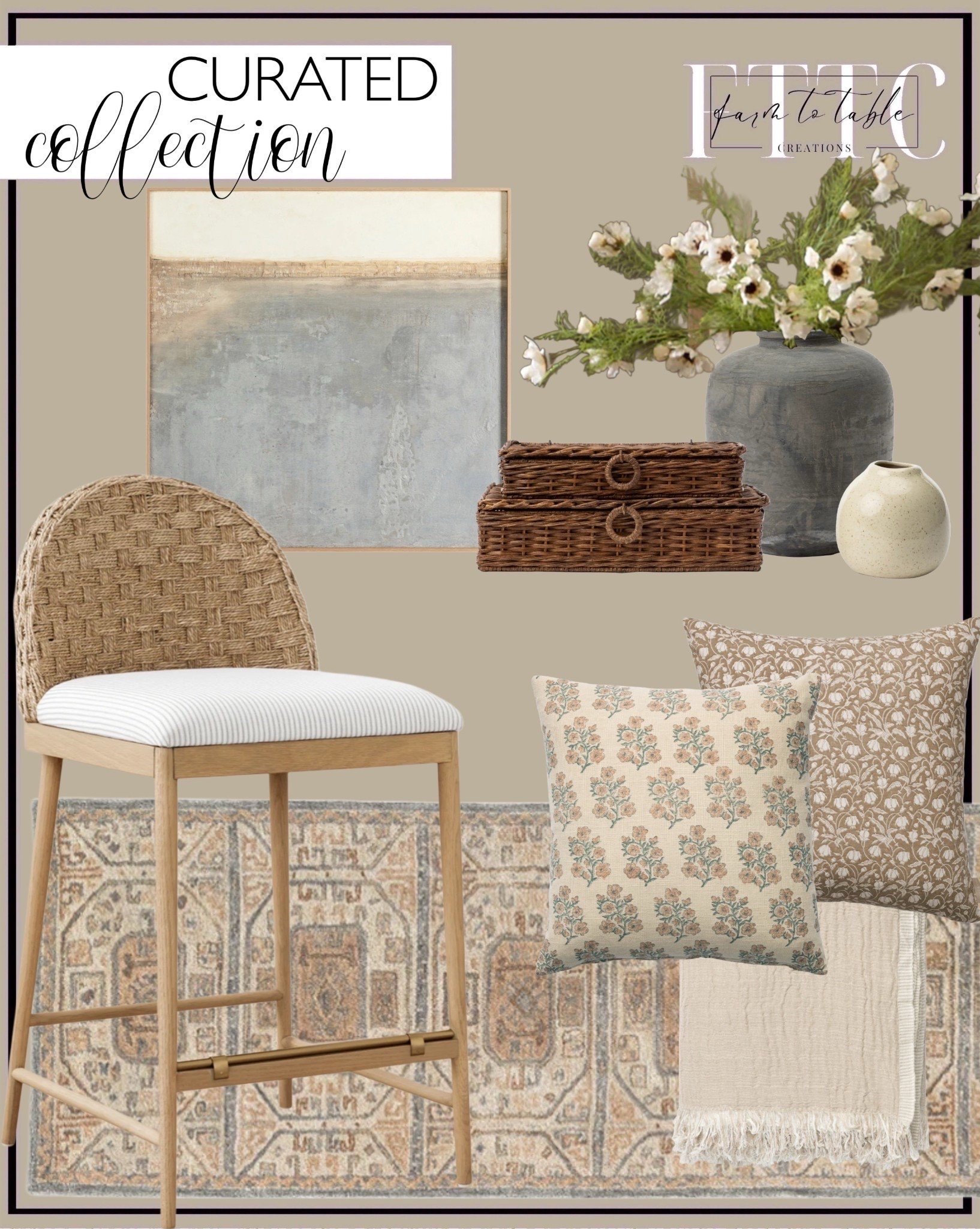 McGee & Co. Home Finds. Follow @farmtotablecreations on Instagram for more inspiration.

Molly Stool. Cosmos Stems. Ellington Blue Hand-Tufted Wool Rug. Jexa Vase. Windmere Woven Box. Sea Basin by Paul Meyer. Evren Pillow. Erma Bud Vases (Set of 2). Ravenna Block Print Pillow Cover. Ermessa Oversized Throw

Curated Home Finds | Entryway Finds | Neutral Stems | Spring Stems | Bookshelf Decor | Bedroom Space | Cozy Corner | Bathroom | Curated Entryway | Spring  Decor | End of Year Clearance | Trending Decor | Viral Decor  | Coffee Table Decor | Neutral Decor | Stem Sale | Target Finds | Skinny Bench | Bedroom | Living Room | Breakfast Nook | Amazon Home | Target Sale | Loloi Rugs | Magnolia Home | console table | console table styling | faux stems | entryway space | front porch decor | neutral decor | entryway decor | cozy home | affordable decor |  home decor | home inspiration | console styling | entryway rug | cozy moody home | moody home decor | neutral home | bathroom decor | living room | spring decor | Hearth & Hand | Studio McGee | 2025 Home Trends | trending home |




#LTKSaleAlert #LTKHome #LTKFindsUnder50