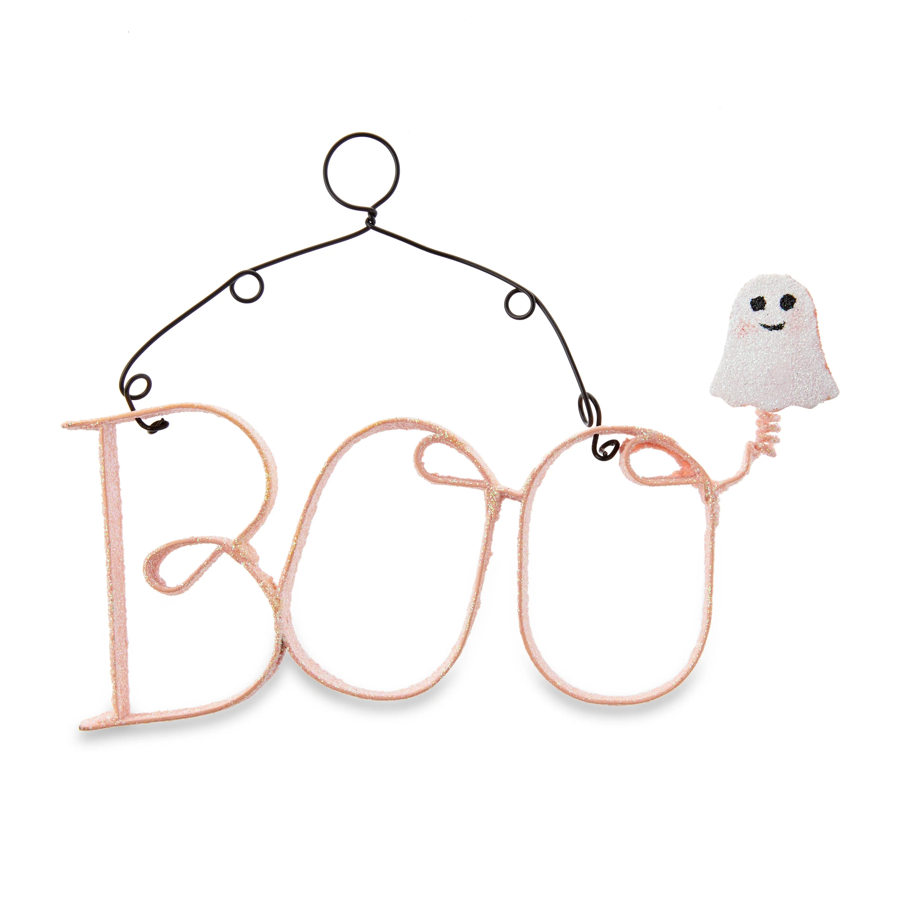 Way To Celebrate Halloween Peach Glittered BOO Metal Word Decoration - Walmart.com | Walmart (US)