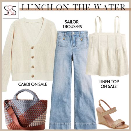 This linen bow tie-back is on major sale! Loving this summer outfit with jeans and sandals for a polished look!

#LTKStyleTip #LTKWorkwear #LTKTravel