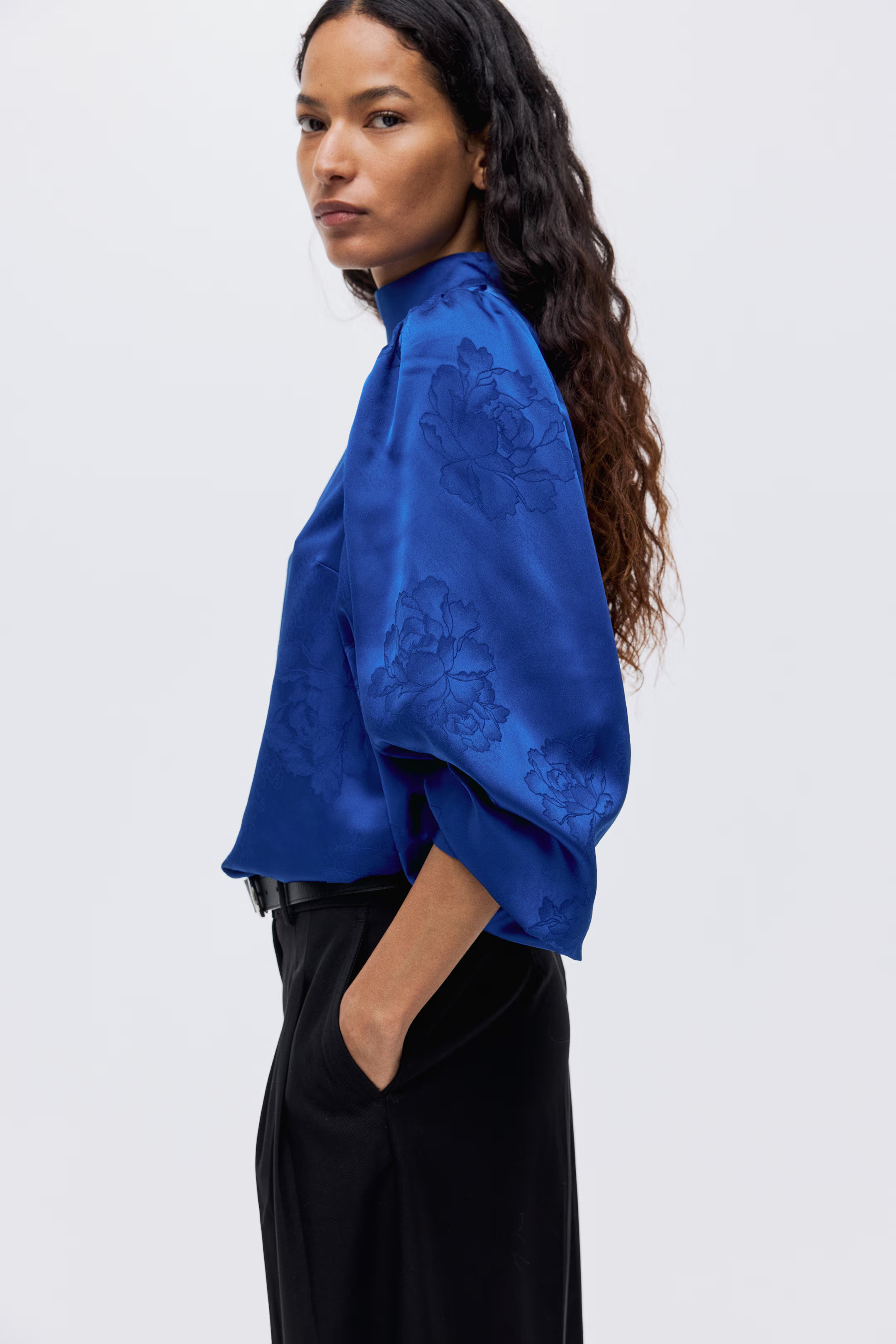 Jacquard-Weave Blouse | H&M (US + CA)