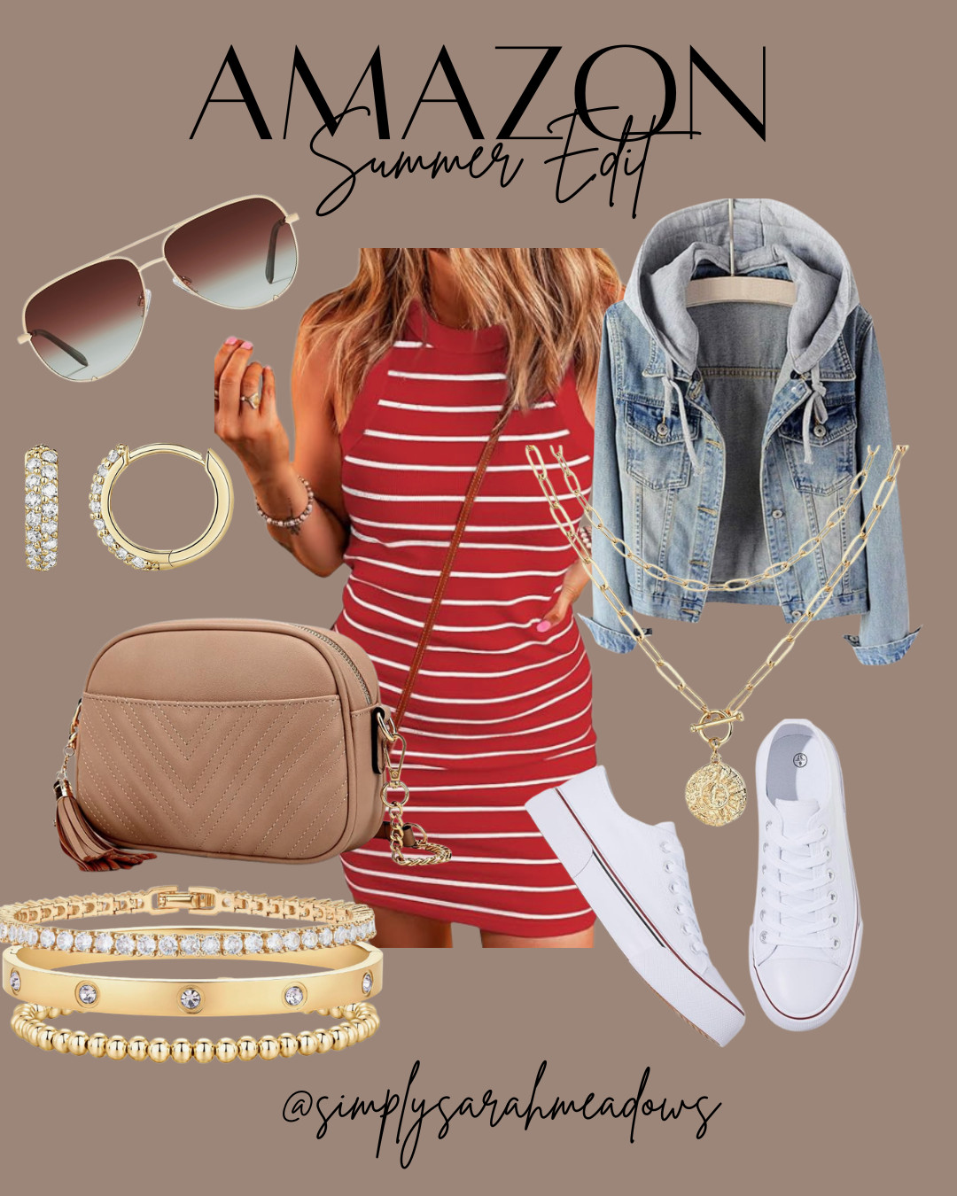 Stay stylish this summer with my Amazon finds! Perfect for a day out. Shop my picks @simplysarahmeadows #SummerStyle #AmazonFinds #ChicOutfits #LTKStyle #LTKFinds #LTKSpring #LTKSummer #MomStyle #AffordableFashion #TrendingNow 

 #LTKootd #LTKSeasonal #LTKOver40