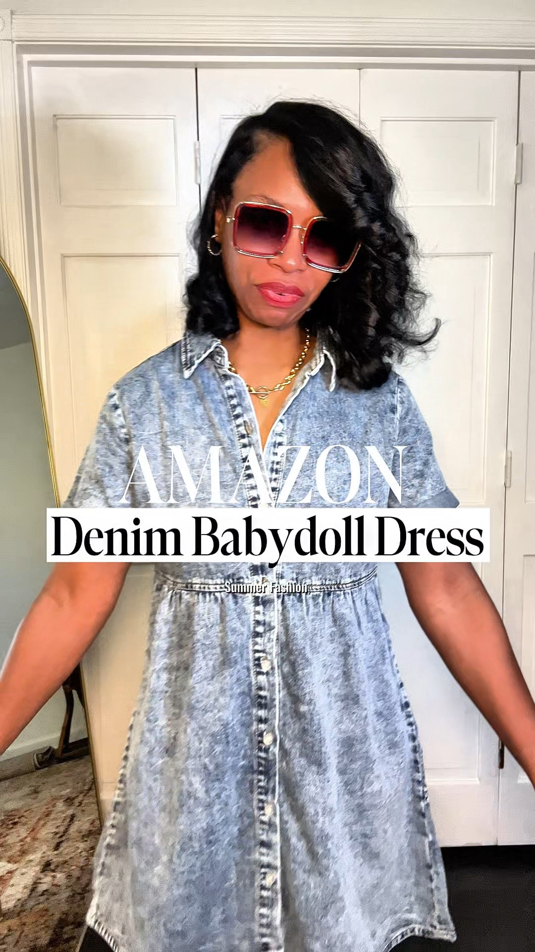 Grapent tiered denim babydoll dress.

#LTKootd #LTKgrwm #LTKvlog