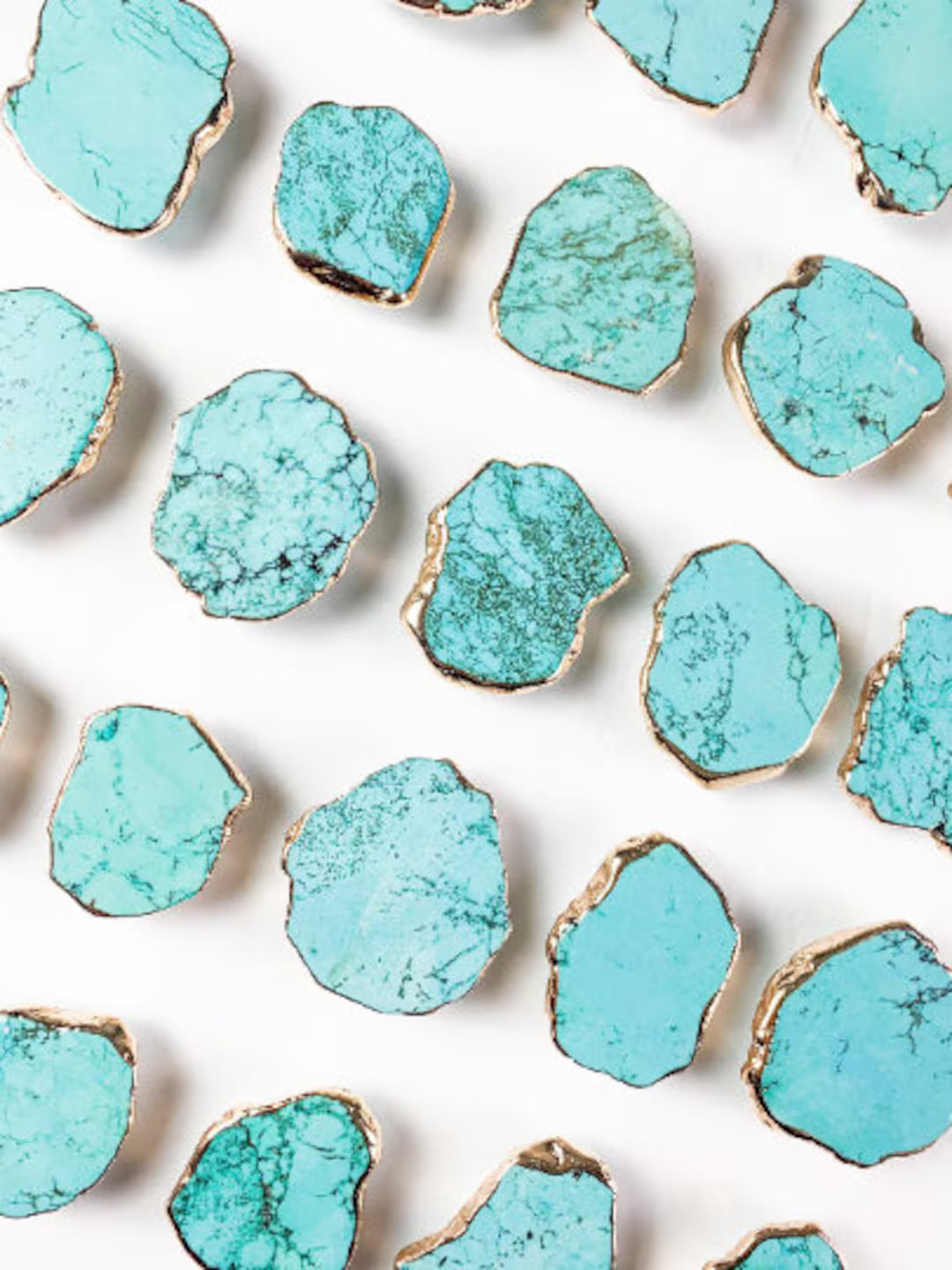 Turquoise Crystal Phone Stand (gold Rim) - Etsy | Etsy (US)