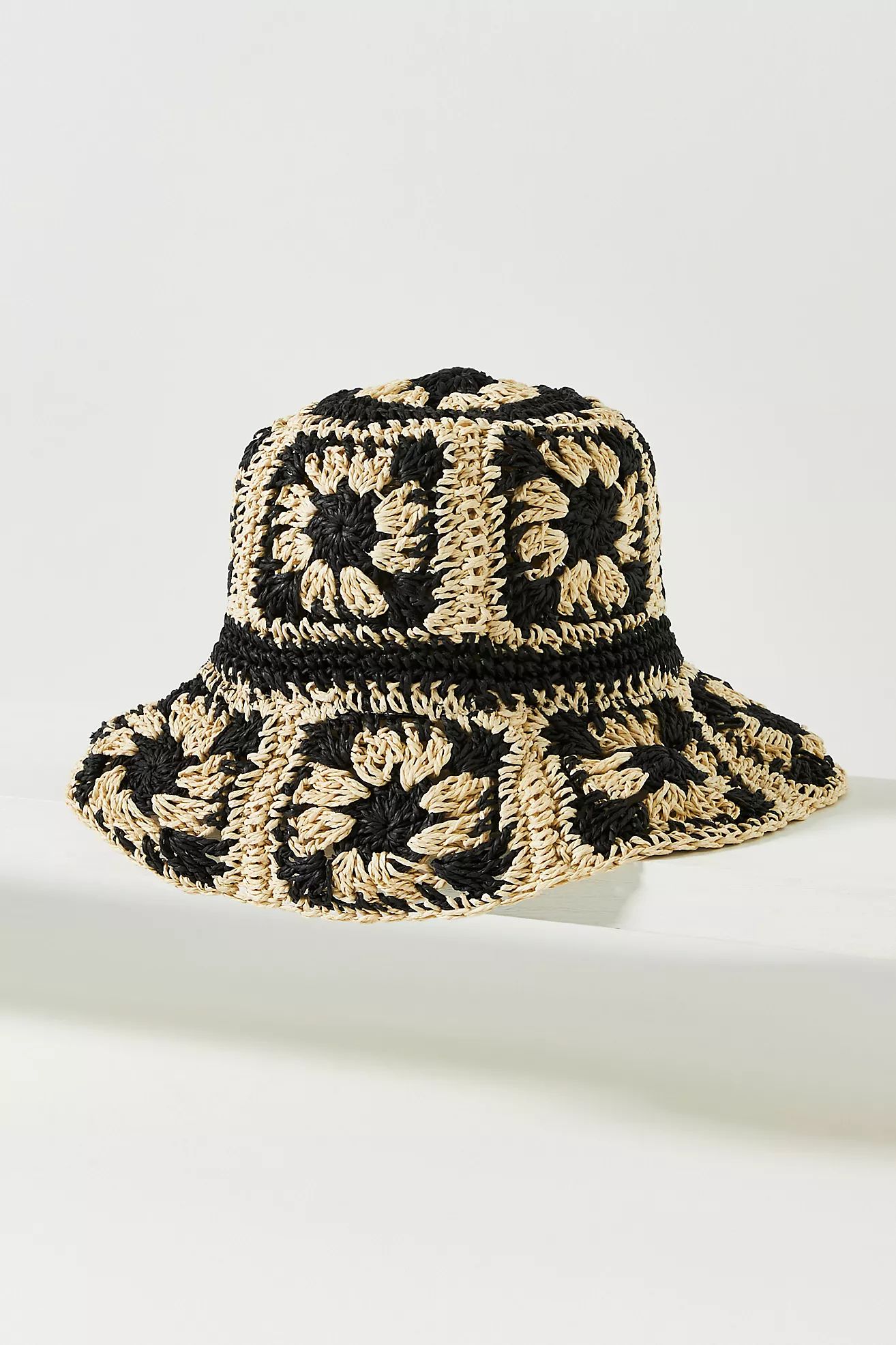Crochet Granny Square Bucket Hat | Anthropologie (US)