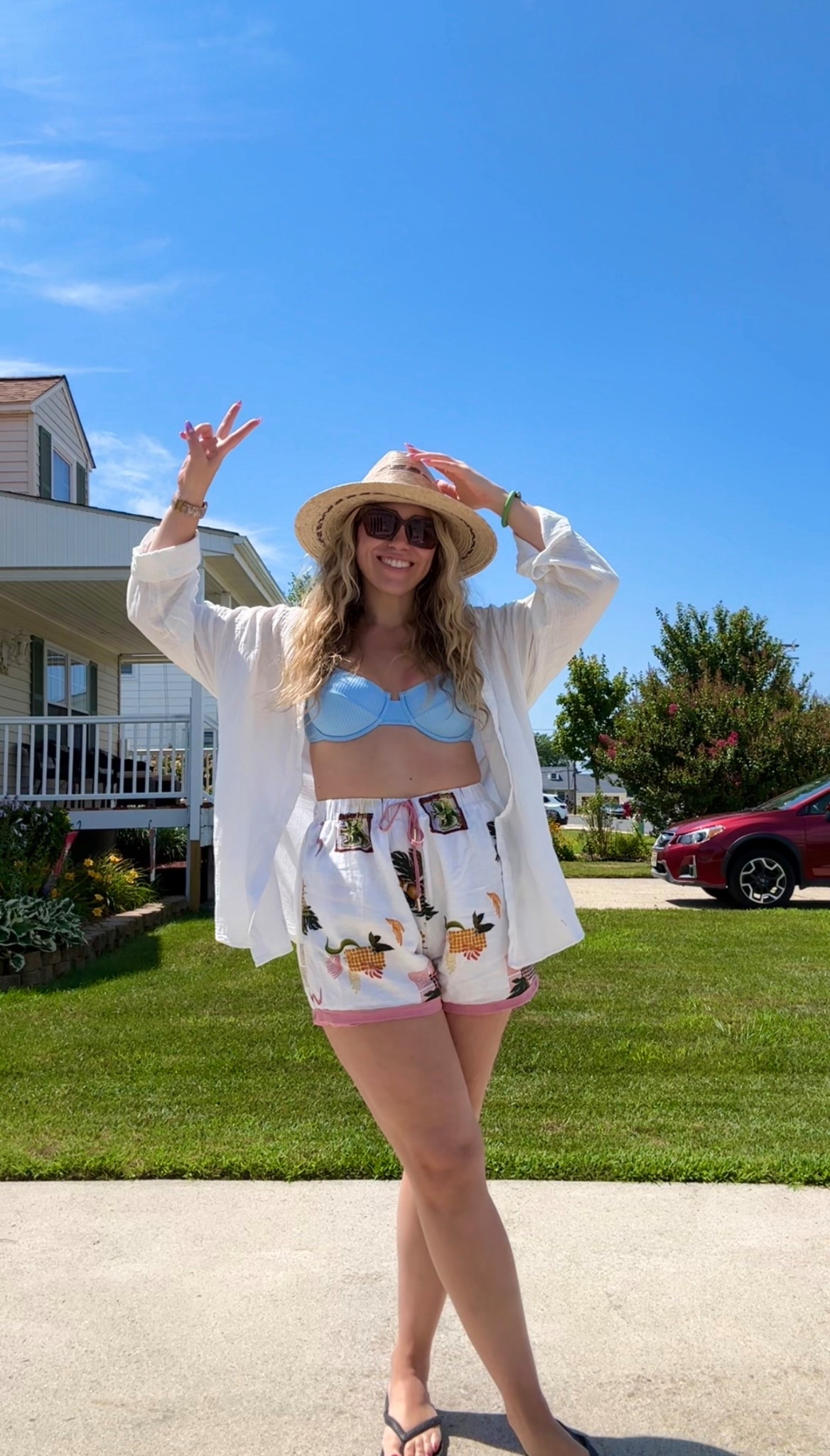 Summer outfit,  vacation outfit, beach outfit, Vetchy swimsuit, cover-up, east coast summer

#LTKSeasonal #LTKMidsize #LTKSwim