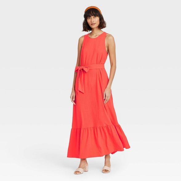 Women's Sleeveless Ruffle Hem Dress - A New Day™ | Target