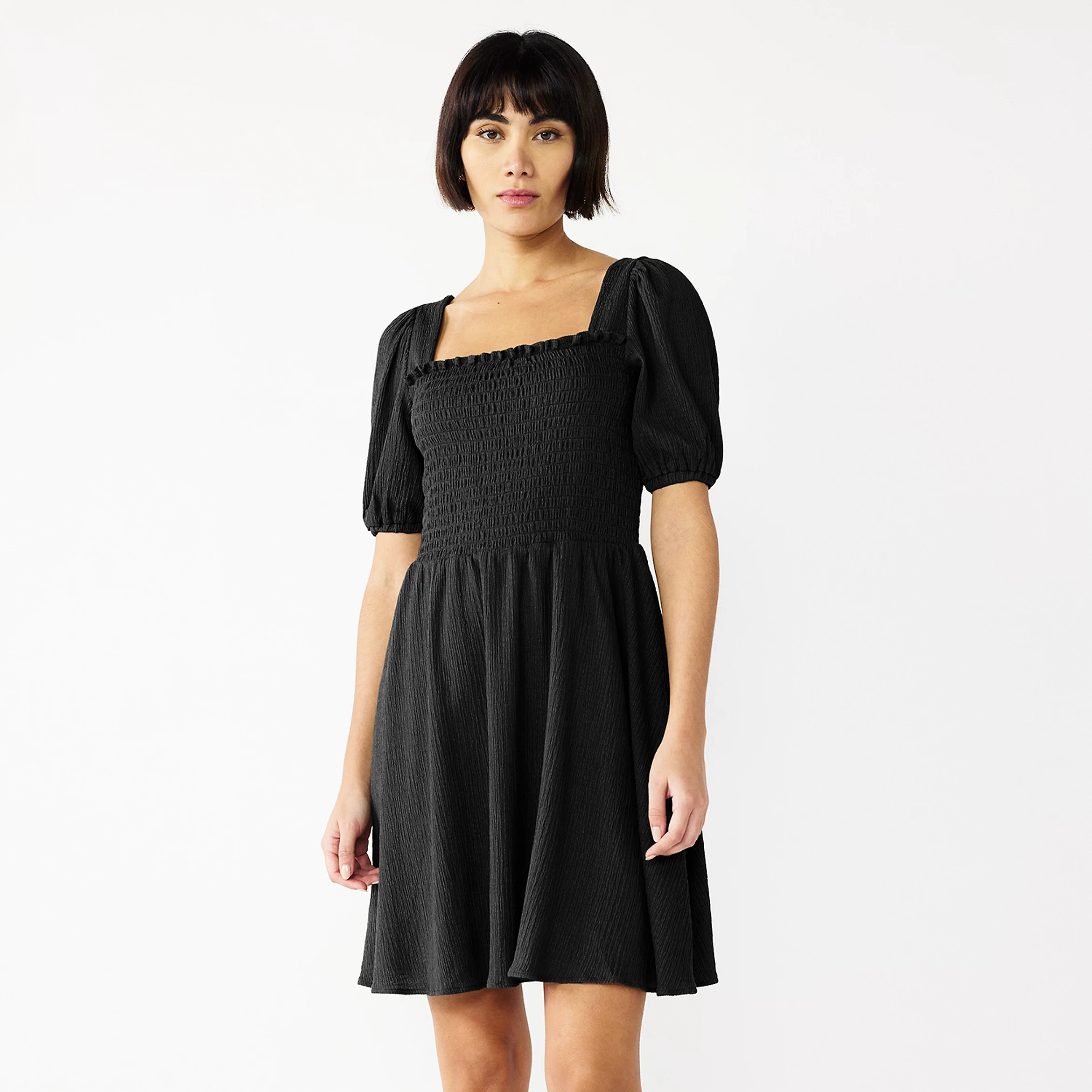 Women's Nine West Puff Sleeve Babydoll Dress | Kohl's