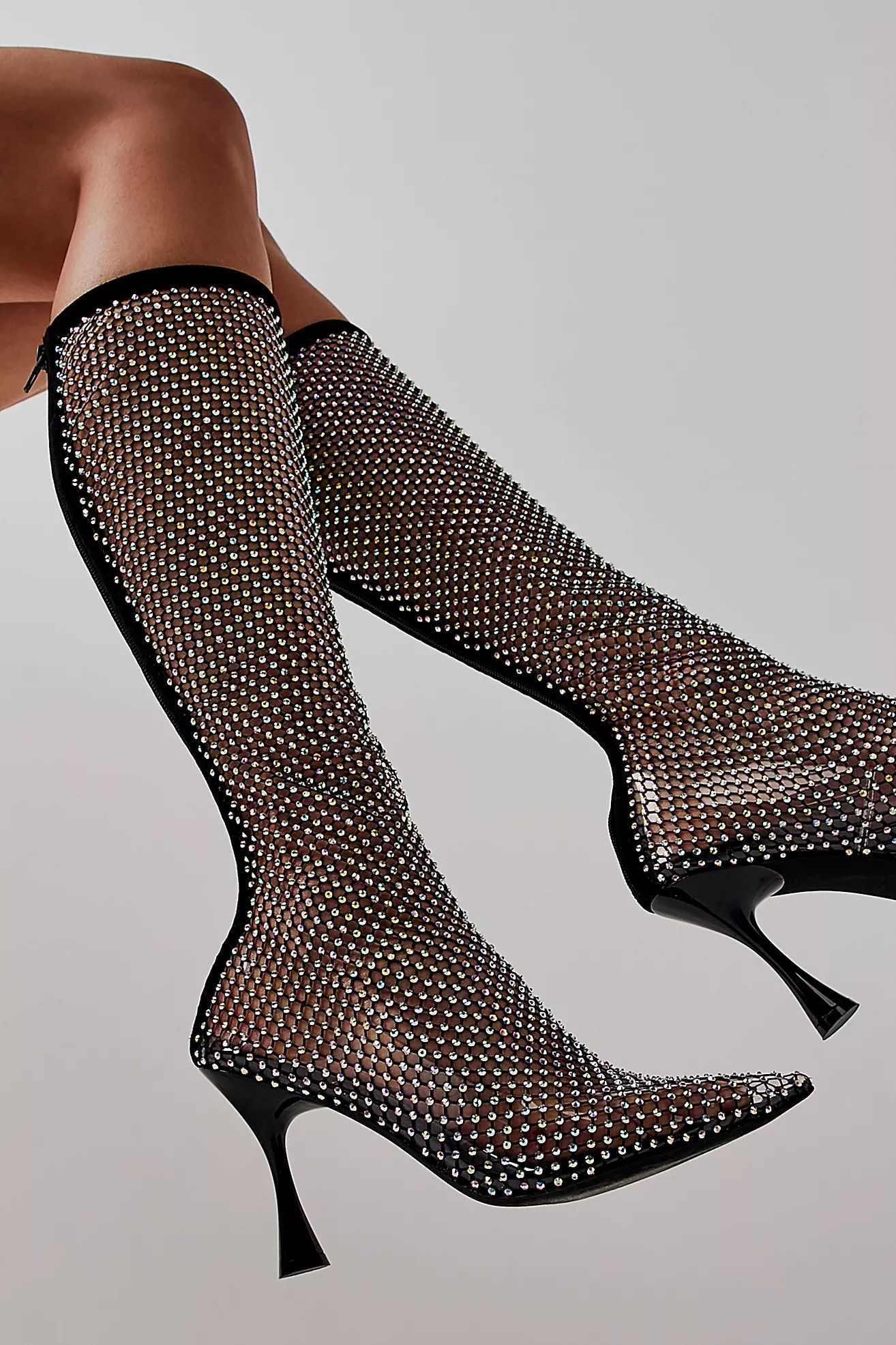 Martinis At Midnight Mesh Boots | Free People (Global - UK&FR Excluded)